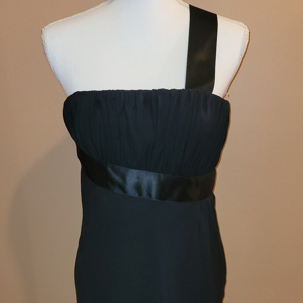 #171 NWT Armani Black 100% Silk Dress; Size 2.